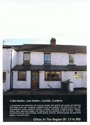£114, 950       Cozy 2 bed terraced cottage on edge of City of Carlisle